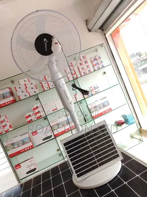 Solar Rechargeable Fan With Panel 16inches
