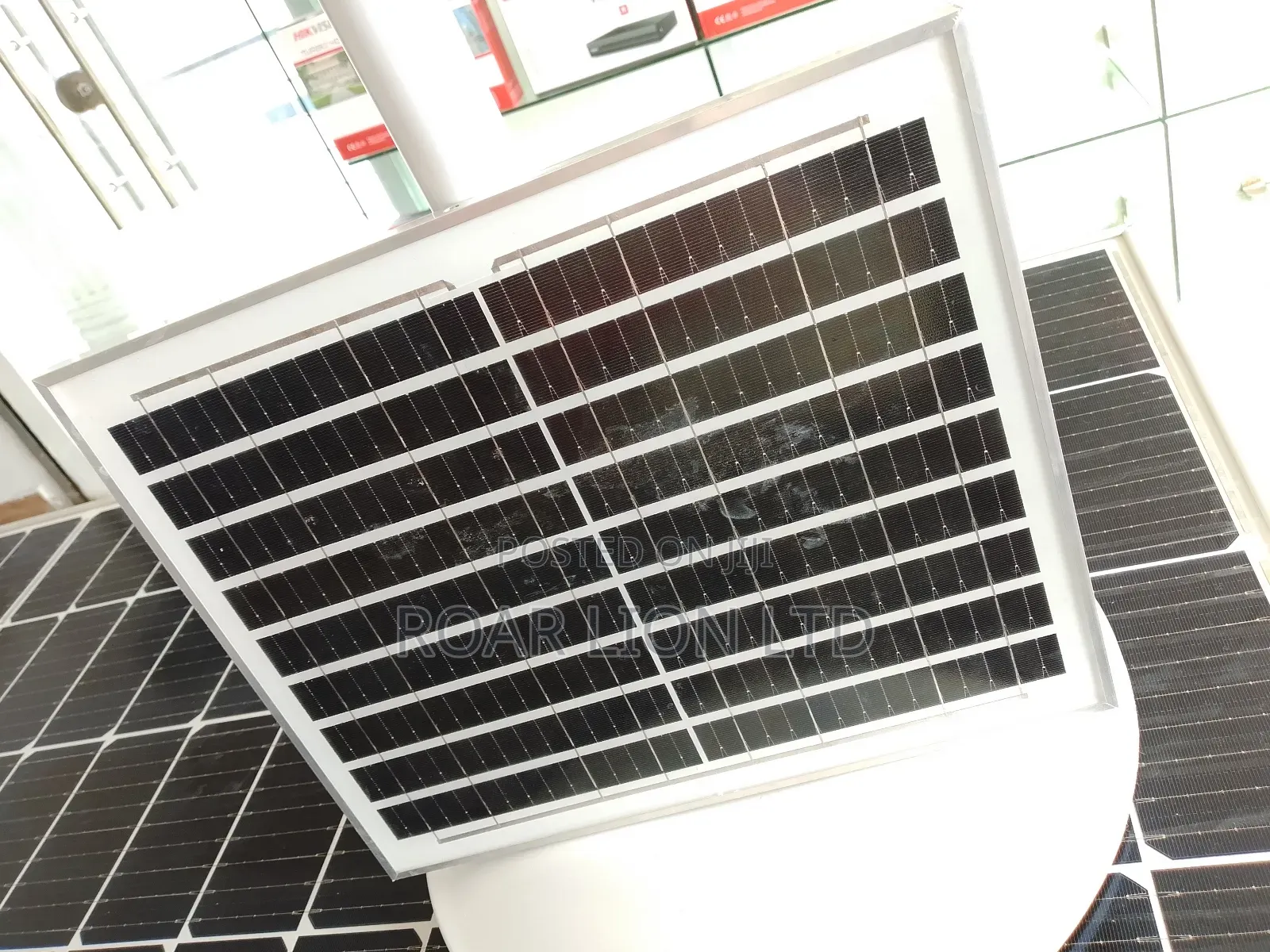 Solar Rechargeable Fan With Panel 16inches