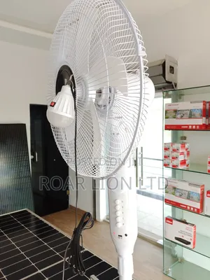 Solar Rechargeable Fan With Panel 16inches