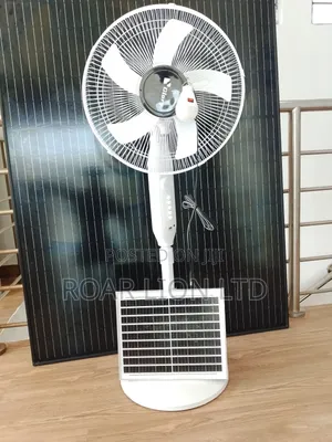 Solar Rechargeable Fan With Panel 16inches