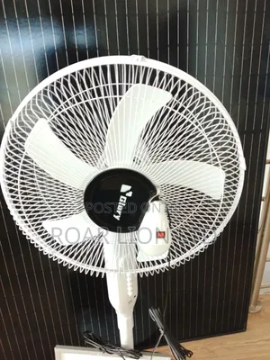 Solar Rechargeable Fan With Panel 16inches