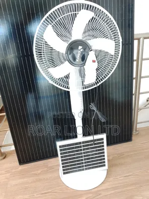 Solar Rechargeable Fan With Panel 16inches