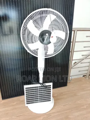 Solar Rechargeable Fan With Panel 16inches
