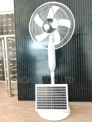 Solar Rechargeable Fan With Panel  16inches