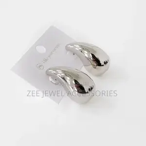 Photo - Chunky Water-Drop Earring Gold and Silver
