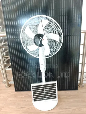 Solar Rechargeable Fan With Panel 16inches