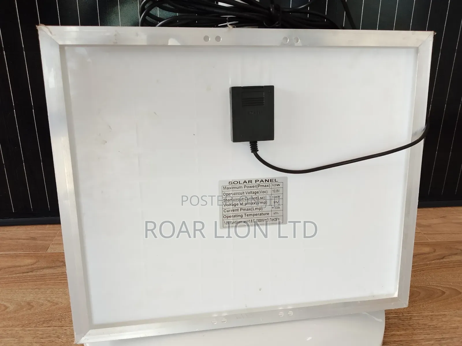 Solar Rechargeable Fan With Panel 16inches