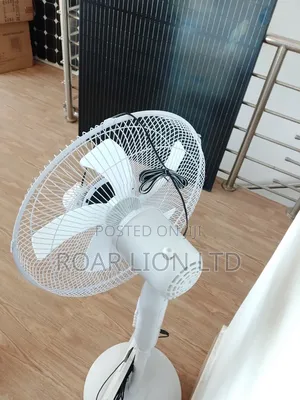 Solar Rechargeable Fan With Panel 16inches