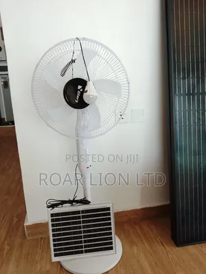 Solar Rechargeable Fan With Panel 16inches