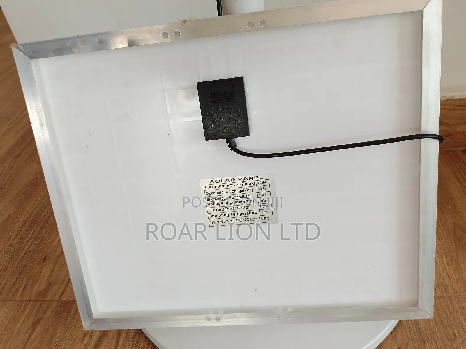 Solar Rechargeable Fan With Panel 16inches