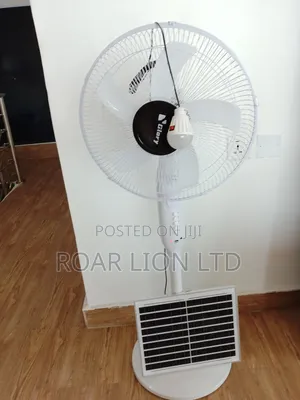 Solar Rechargeable Fan With Panel 16inches