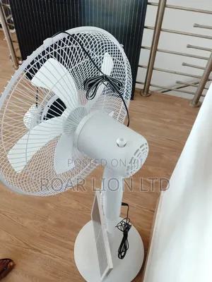 Solar Rechargeable Fan With Panel 16inches