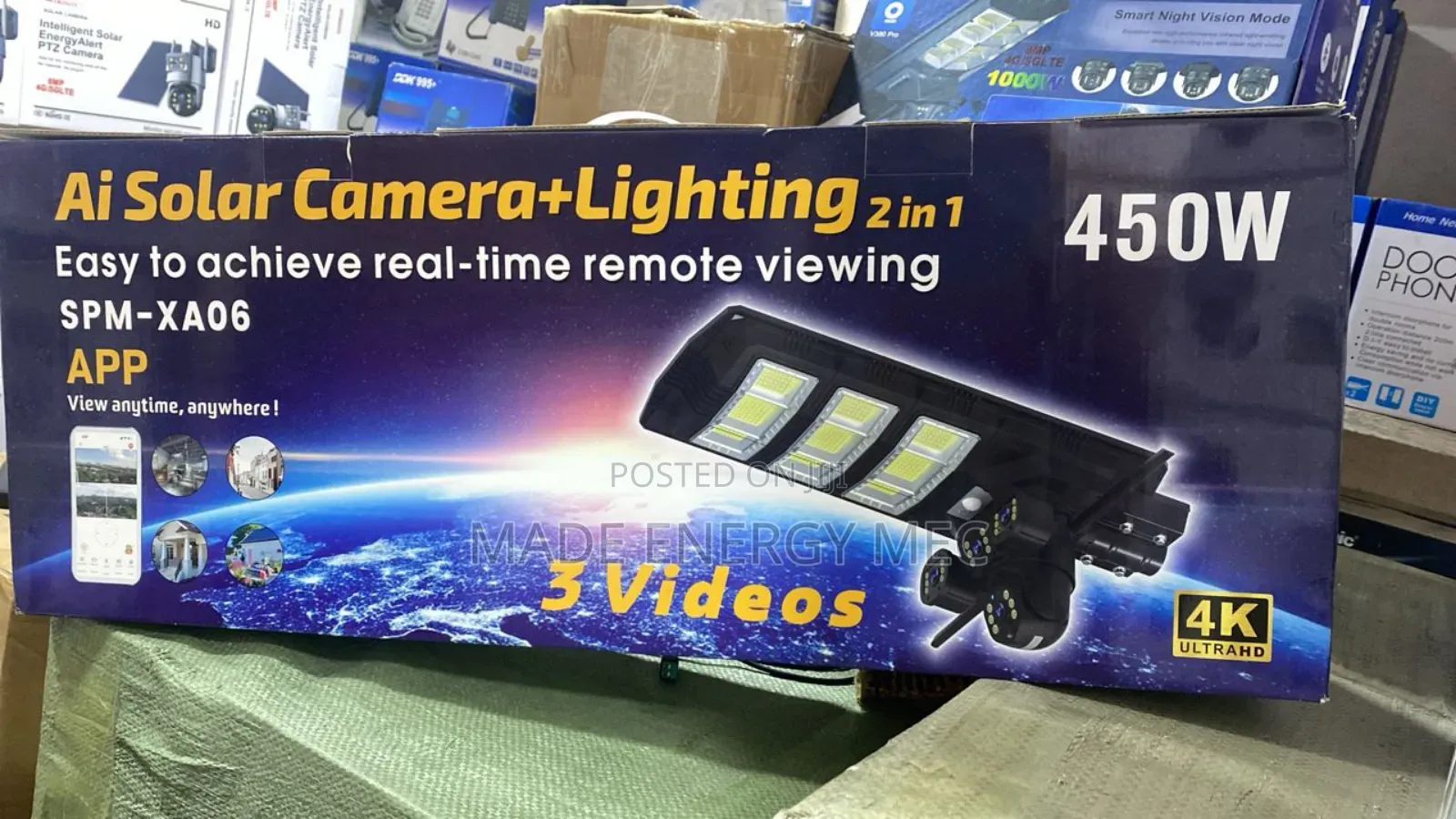 Ai Solar Camera+Lighting 450w