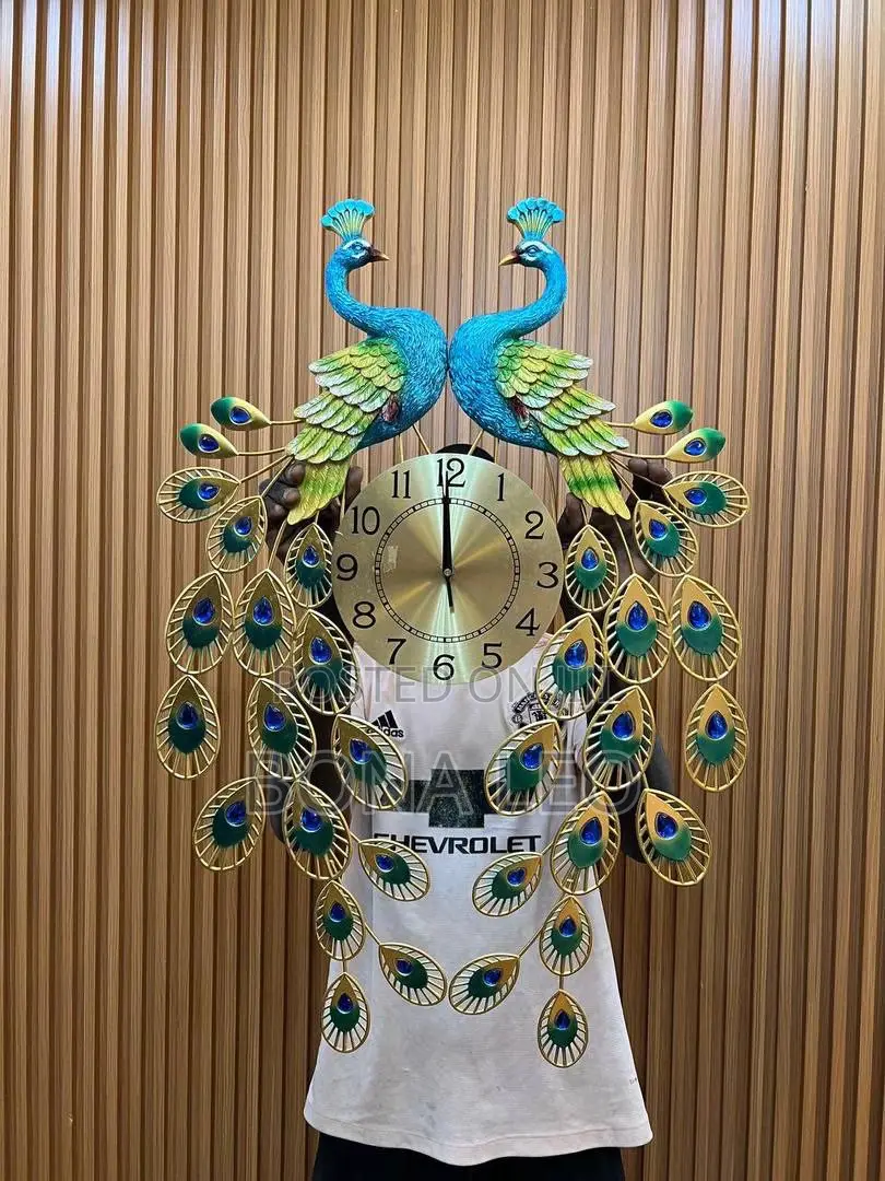 Peacock Design Wall Clock