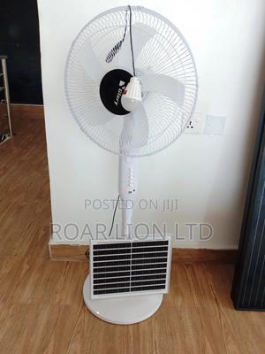 Solar Rechargeable Fan With Panel 16inches