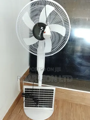 Solar Rechargeable Fan With Panel 16inches