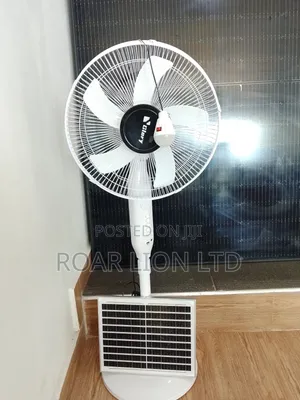 Solar Rechargeable Fan With Panel 16inches
