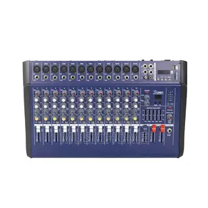 12 Channels Powered Mixer Amplifier With Usb Bluetooth