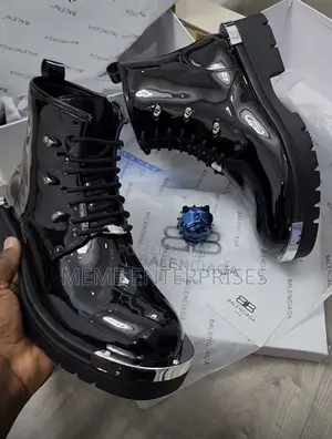 Black Balenciaga Boot