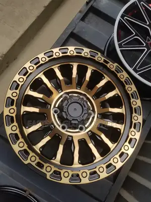 17" Inch Offroad Rim Gold And Black  For Toyota Tacoma 2022