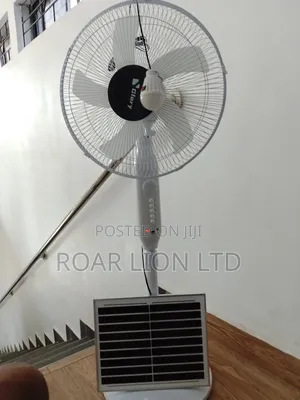 Solar Rechargeable Fan With Panel 16inches