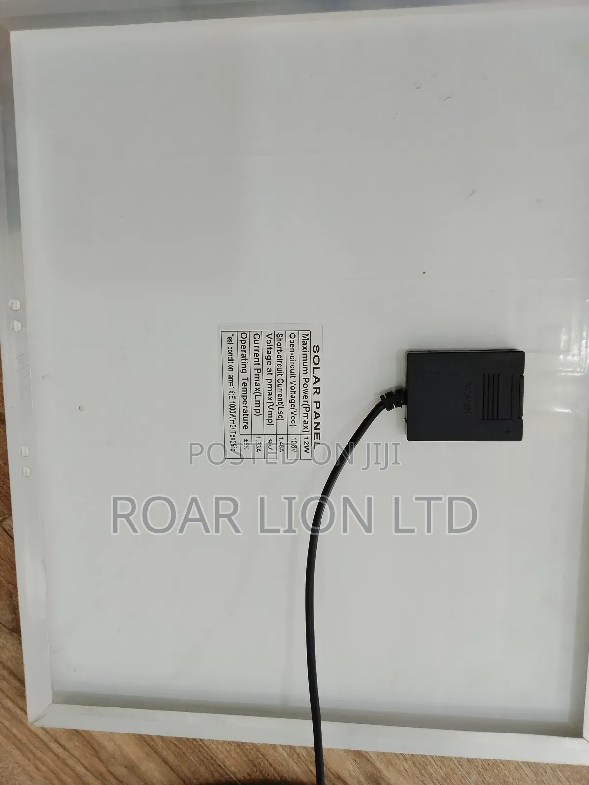Solar Rechargeable Fan With Panel 16inches