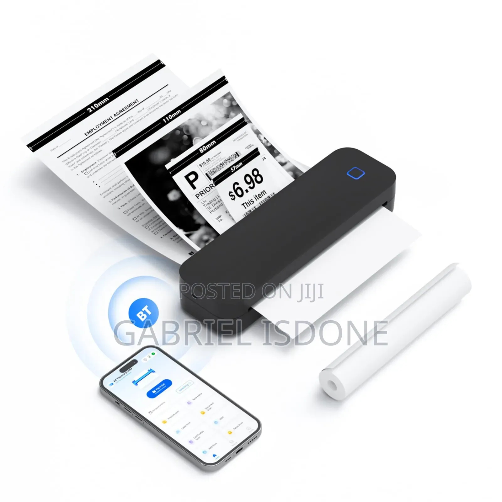 Portable Printer Inkless. Computer Support Two in One