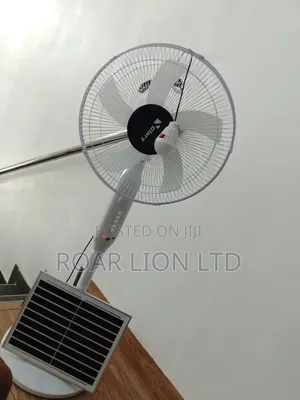 Solar Rechargeable Fan With Panel 16inches