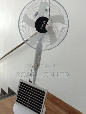 16inch Solar Rechargeable Fan With Panel