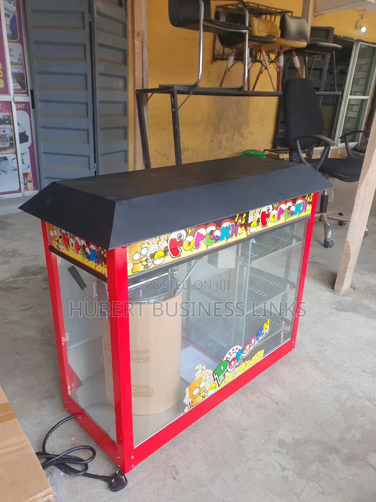 Industrial Popcorn Machine With Snacks Warmer