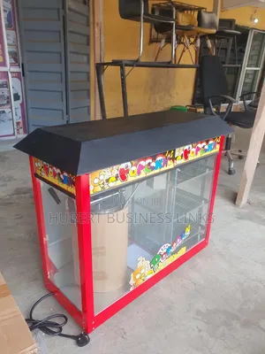 Industrial Popcorn Machine With Snacks Warmer
