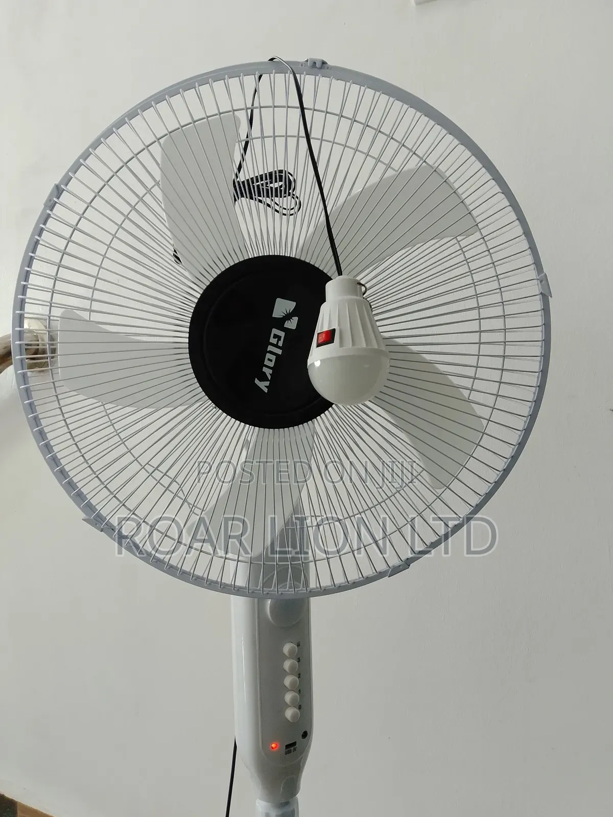 16inch Solar Rechargeable Fan With Panel