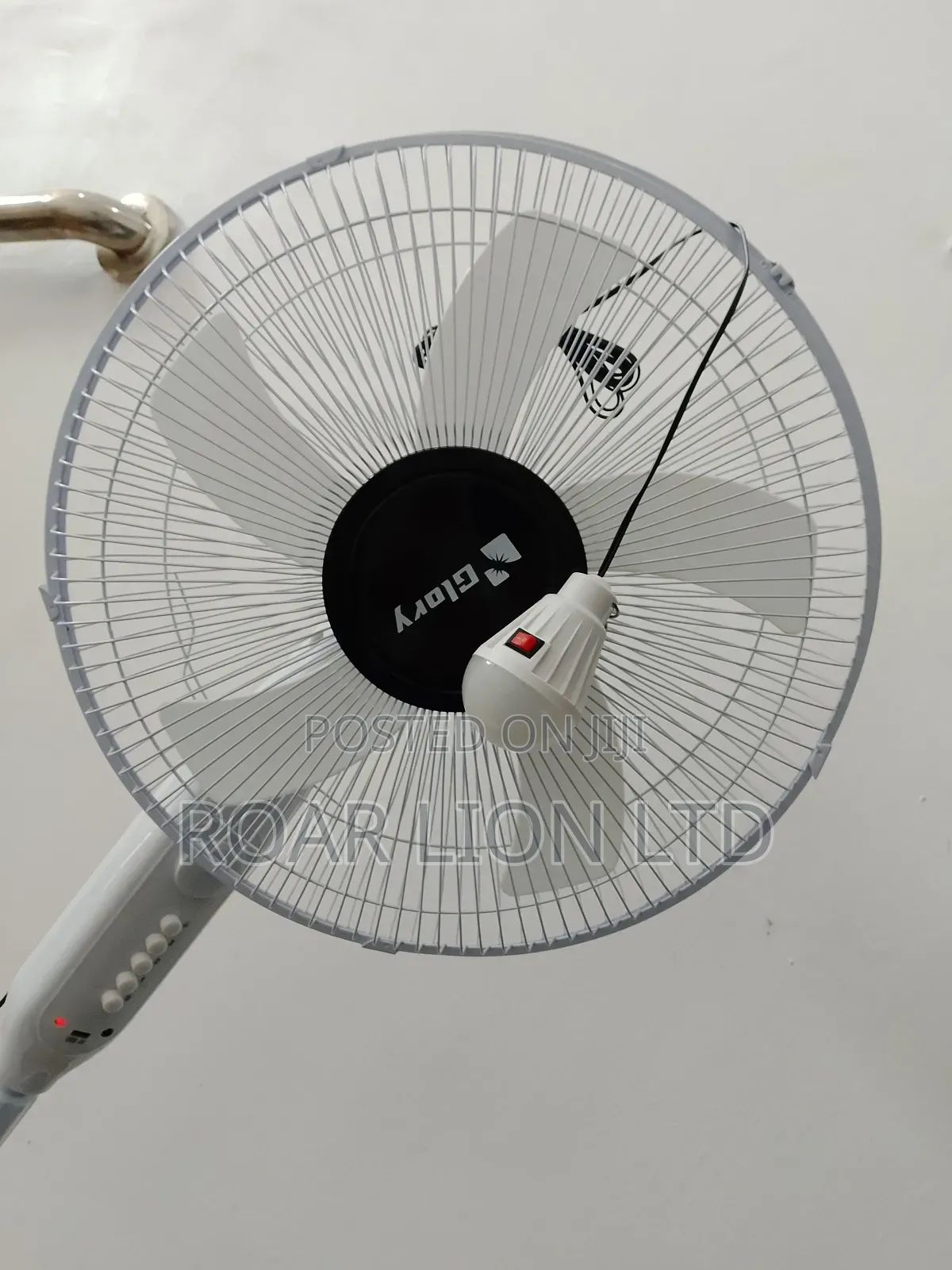 Solar Rechargeable Fan With Panel 16inches