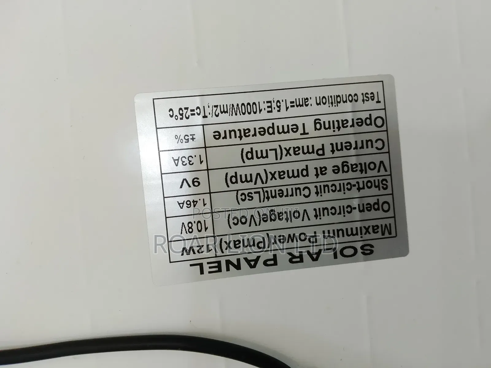 Solar Rechargeable Fan With Panel 16inches