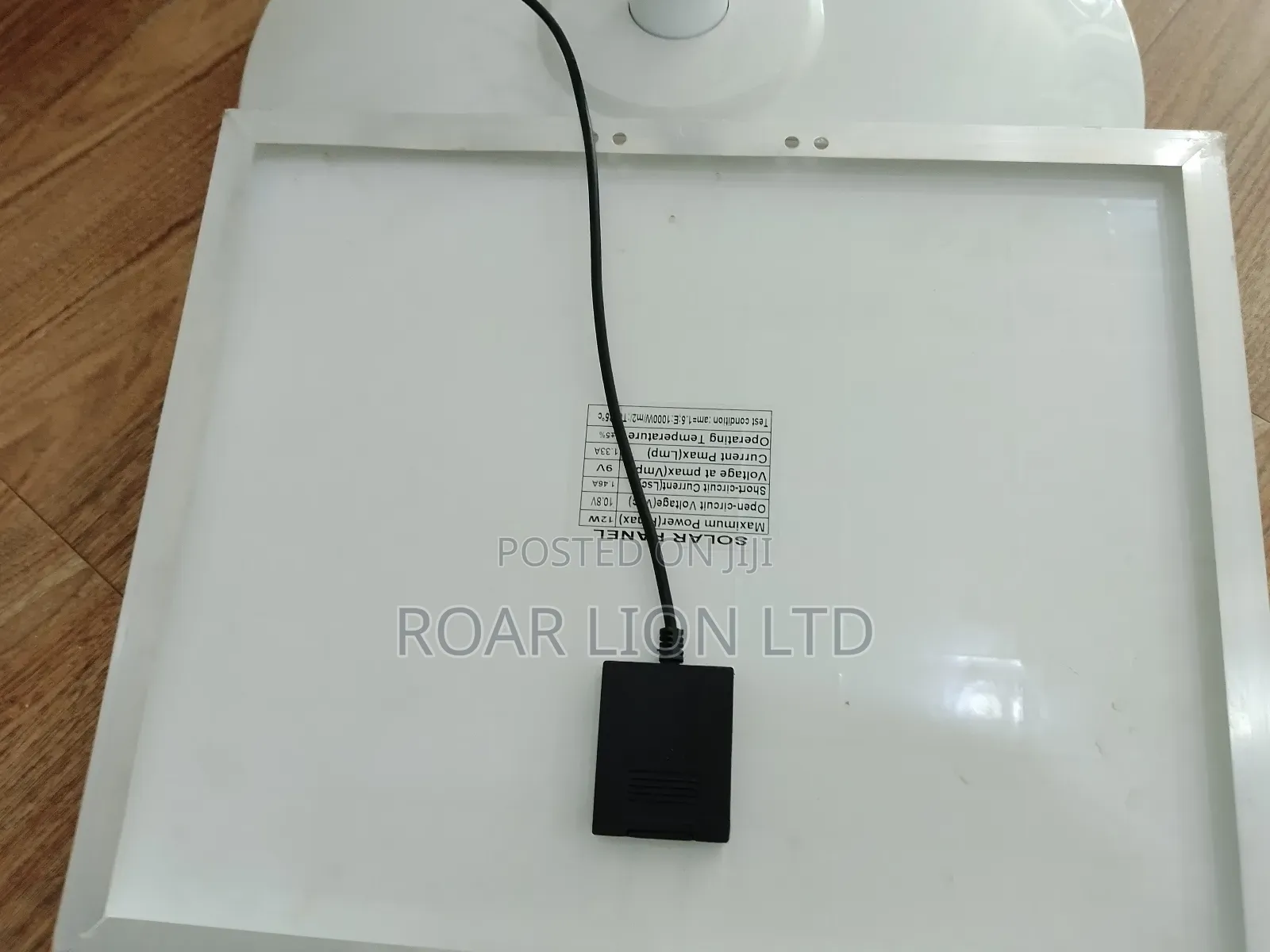 Solar Rechargeable Fan With Panel 16inches