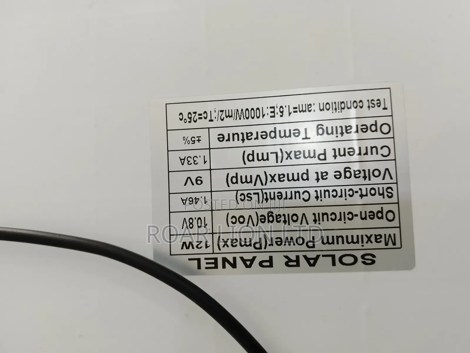Solar Rechargeable Fan With Panel 16inches