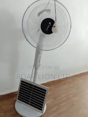 Solar Rechargeable Fan With Panel 16inches