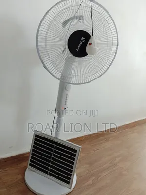 Solar Rechargeable Fan With Panel 16inches