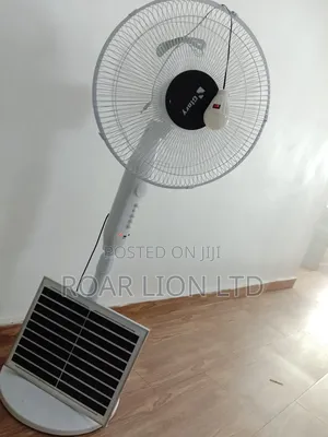 16inch Solar Rechargeable Fan With Panel