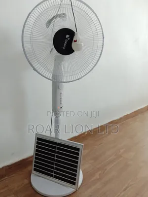 16inch Solar Rechargeable Fan With Panel