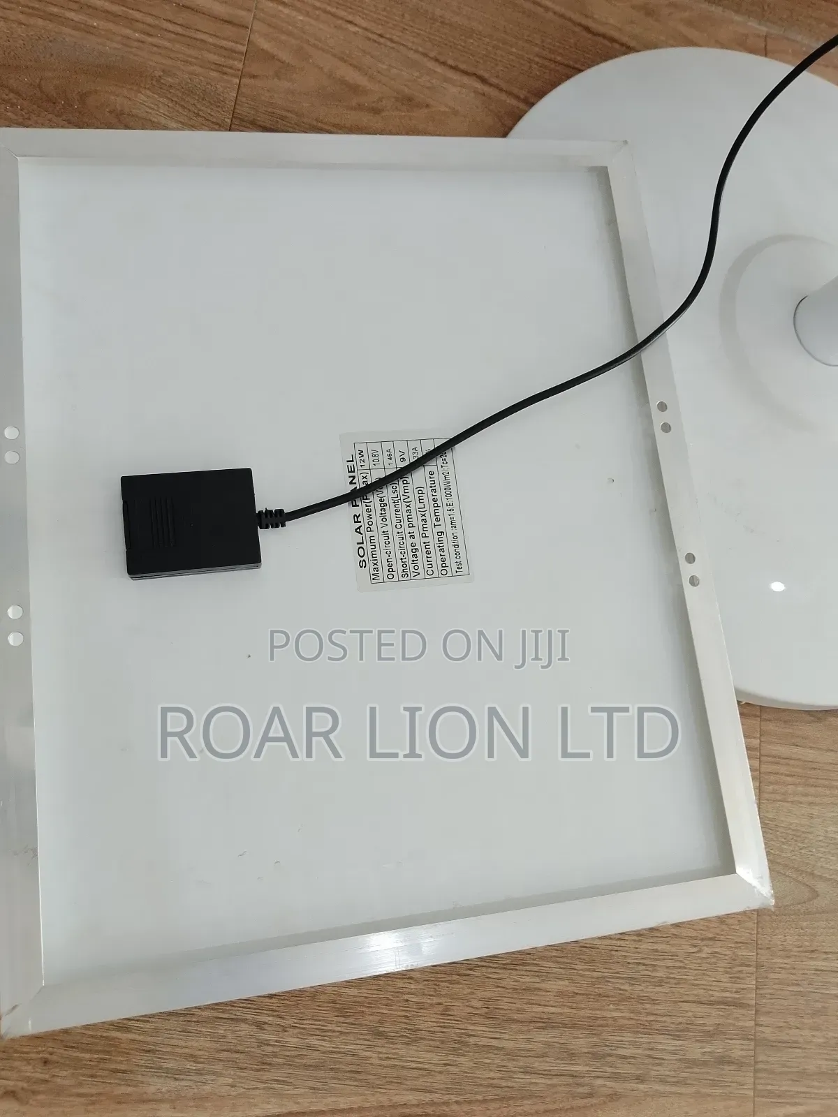16inch Solar Rechargeable Fan With Panel