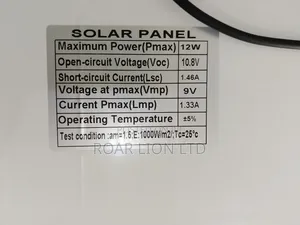 Solar Rechargeable Fan With Panel 16inches