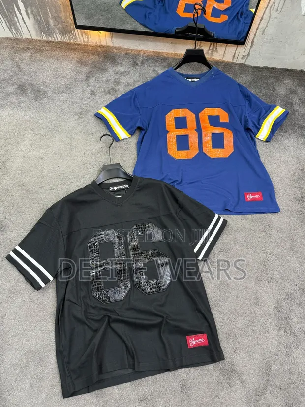 シャツ Supreme Faux Croc Football Jersey Black Supreme Faux Croc Football Jersey (SS22) - $118