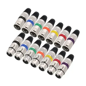 14pcs XLR 3pin Plug 7 Male and 7 Female