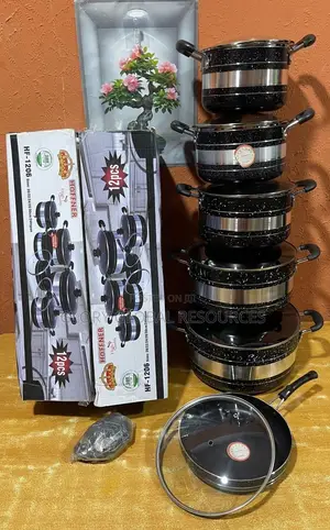 12pcs Aluminum Nonstick Cookware/Pot Set With Frypan