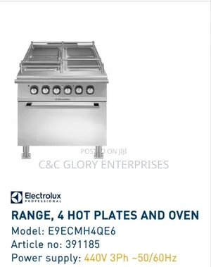 Electrolux Range, 4 Hot Plates and Oven