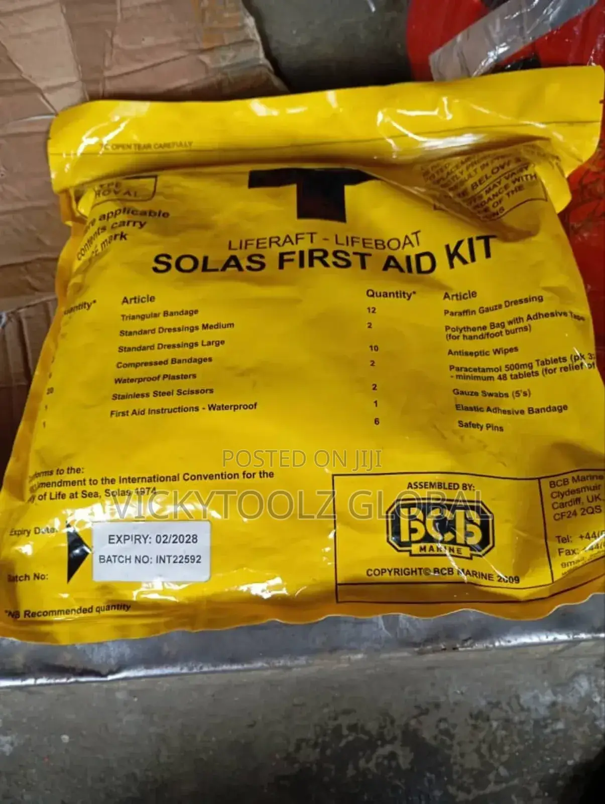 Solas Lifeboat First Aid Kit
