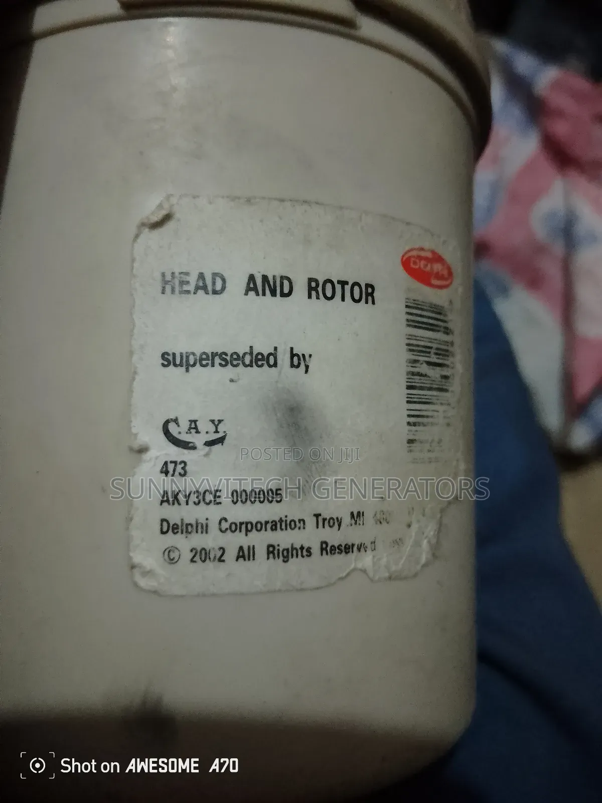 Rotor Head Perkins And Mantrac Generator