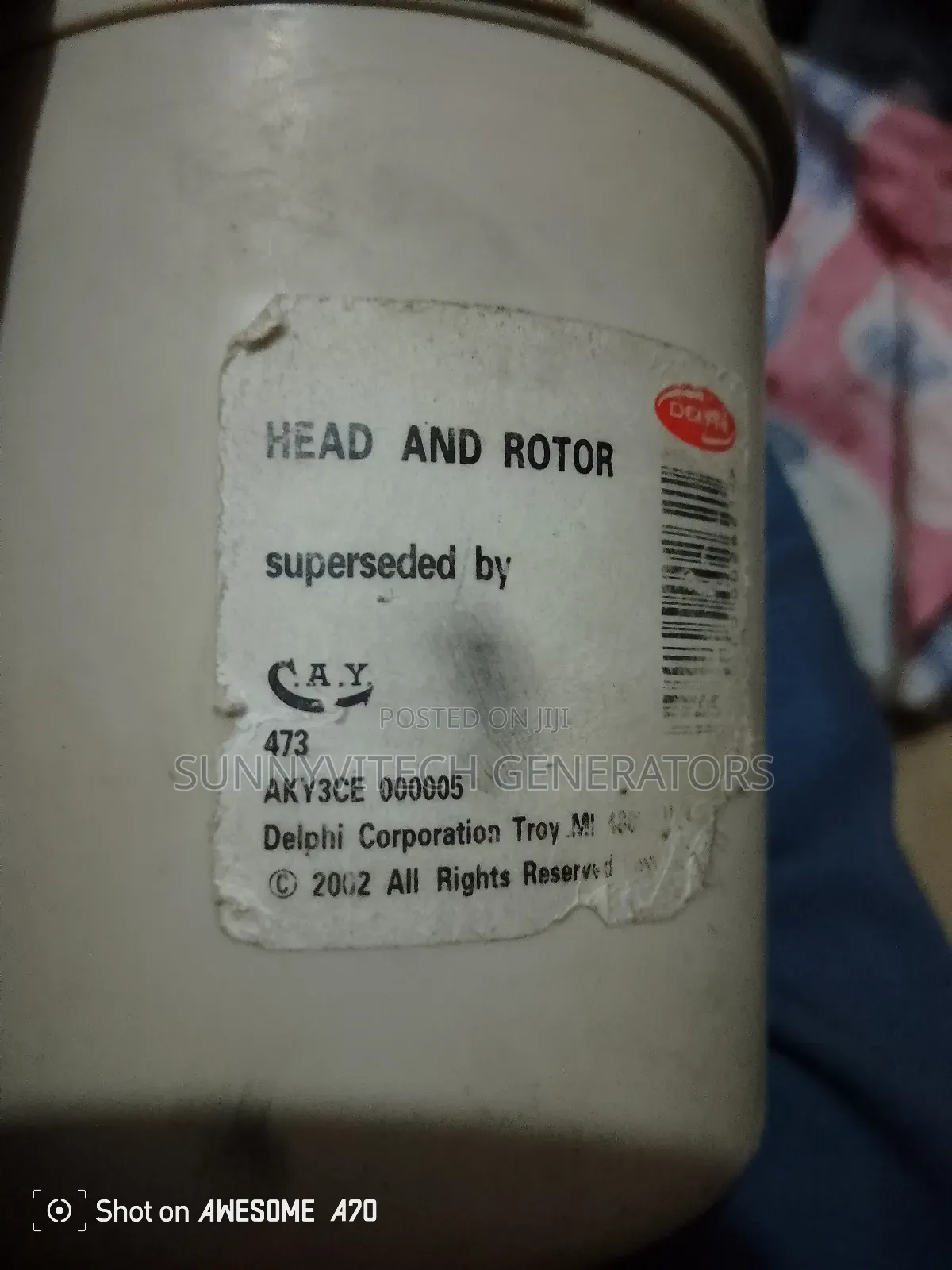 Rotor Head Perkins And Mantrac Generator