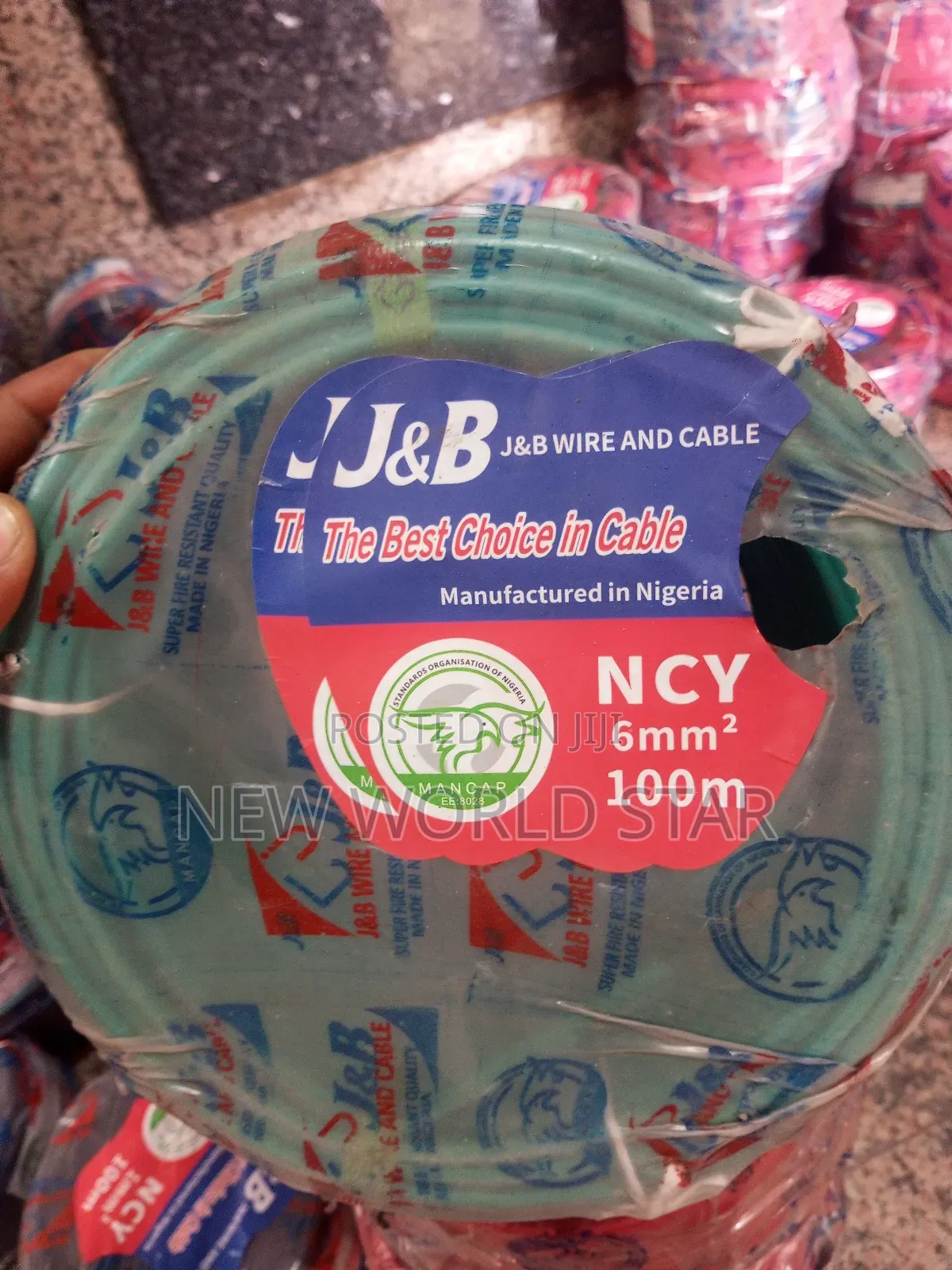 Cable Wire 6mm2 by 100m